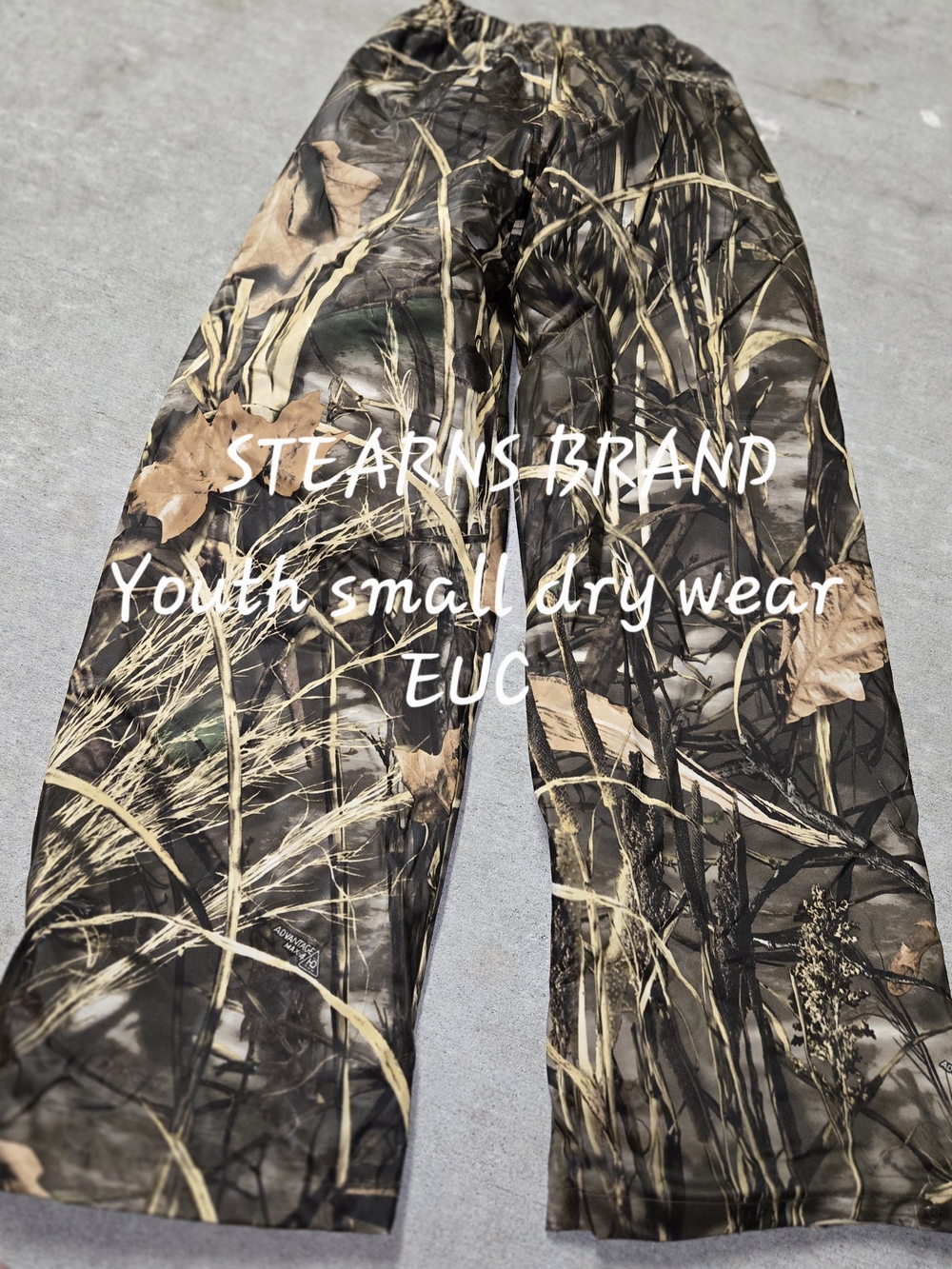 Youth Camouflage Bottoms - Brown/Green DRY WEAR